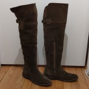 Frye Shirley OTK Suede Boots
